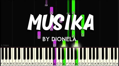 Musika By Dionela Synthesia Piano Tutorial Sheet Music And Lyrics Youtube