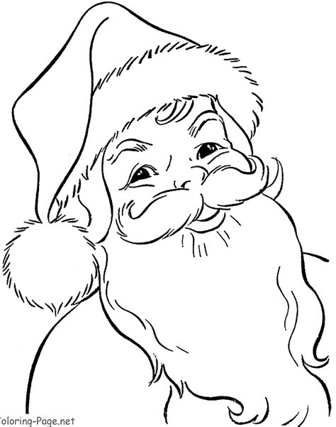 Free Santa Coloring Pages and Printables for Kids