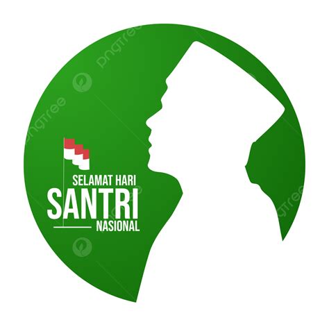 Hari Santri Nasional Indonesia 2021 With Young Muslim Illustration