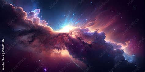 space galaxy background, Galaxy background, Starry cosmic nebula and ...