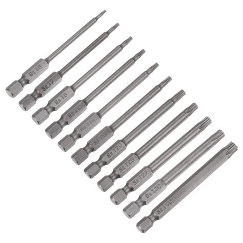 Uxcell Pcs T T Torx Security Screwdriver Bit Set S Steel Magnetic