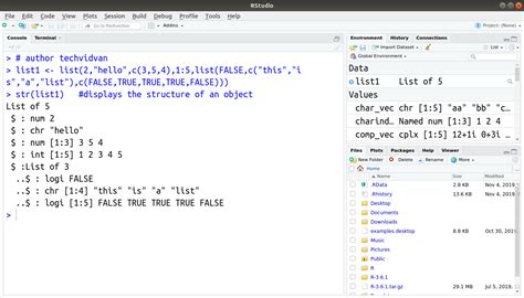 R List - How to create, index and manipulate list components - TechVidvan