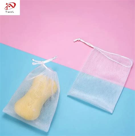 Twol Mesh Soap Saver Pouch Bubble Foam Net Handmade Soap Mesh Lazada Ph