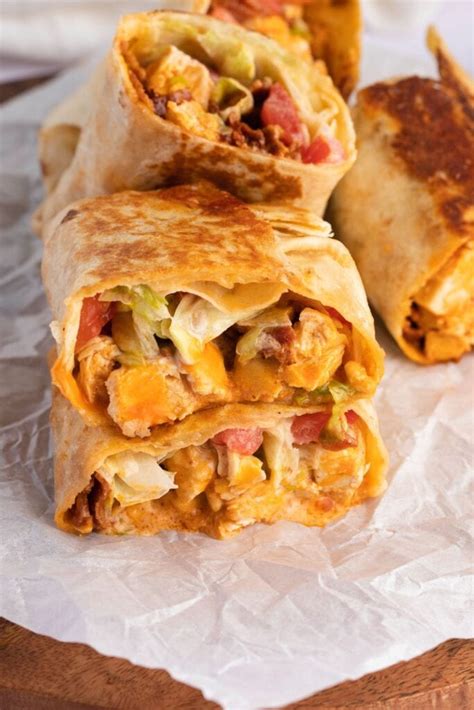 Buffalo Chicken Wraps Easy Recipe Insanely Good