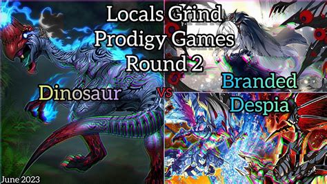 Yu Gi Oh Locals Grind Prodigy Games Round 2 Dinosaur Vs Branded