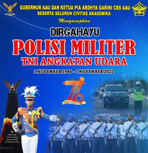 Dirgahayu Polisi Militer Angkatan Udara – AKADEMI ANGKATAN UDARA