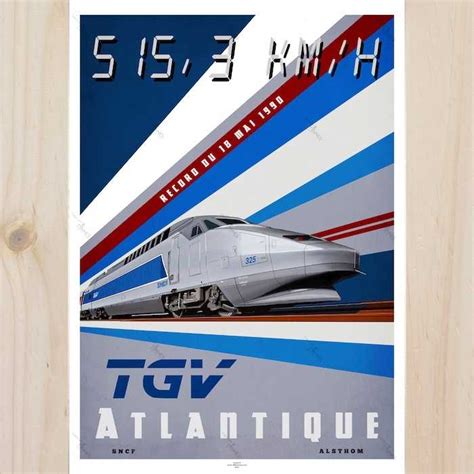 Record De Vitesse TGV 1990 Trains 800 Tonnes