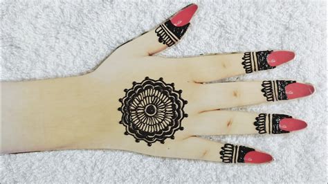 Simple Bridal Gol Tiki Mehndi Designs Back Hand Mehndi Designs Sana