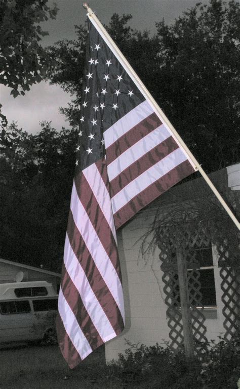 The Flag Outside Our House At Dusk Smithsonian Photo Contest