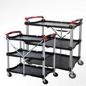 Callapsible Tiers Utility Serving Trolley Carts