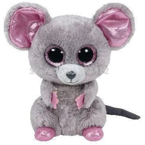 Ty Beanie Boos Plush Animals Squeaker The Mouse Cute Stuffed Animal Big