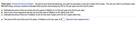 Solved Time Value Personal Finance Problem As Part Of Your Chegg