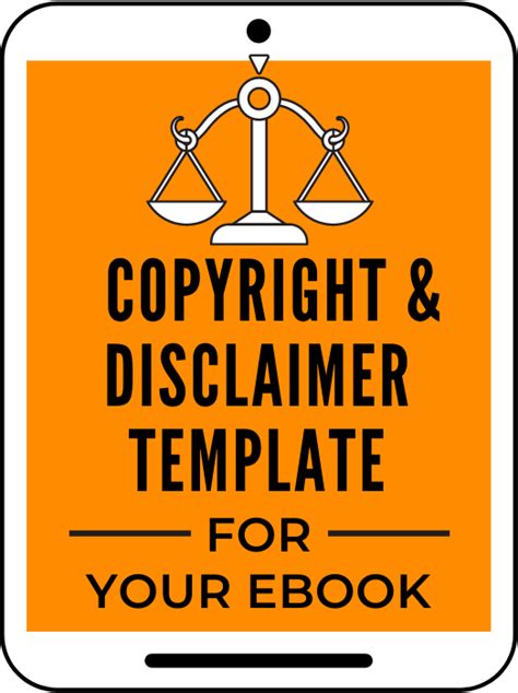 Copyright And Disclaimer Template