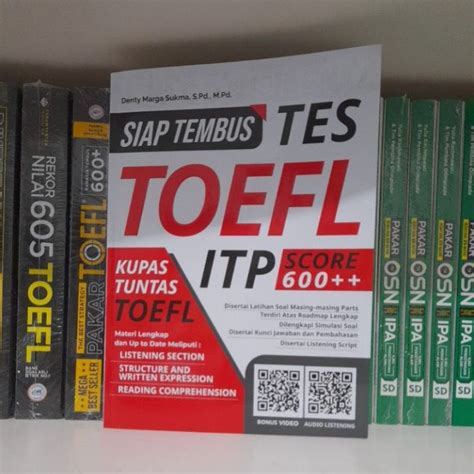 Jual Buku Toefl Siap Tembus Tes Toefl Itp Score 600 Shopee Indonesia