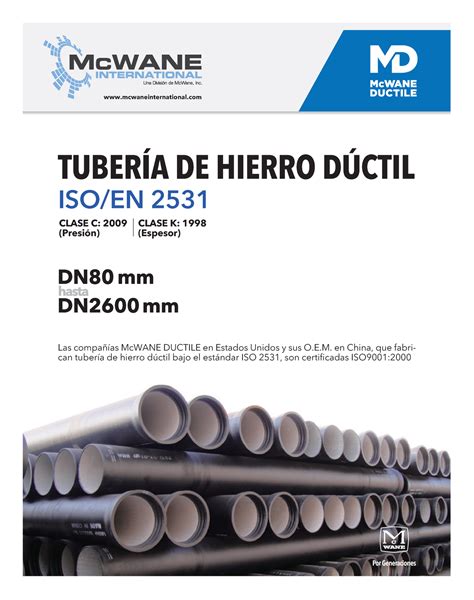 Iso En Tuber A De Hierro D Ctil Dfd Mcwaneinternational