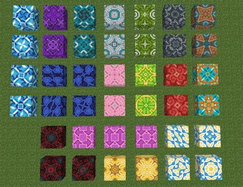 Glazed Terracotta Blocks Wiki Minecraft Amino