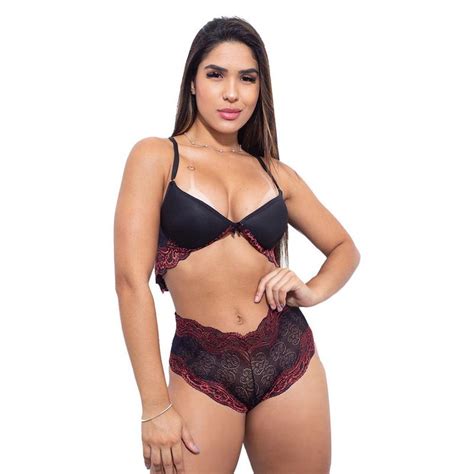 Conjunto Rendado Bojo Calcinha Cale On Empina Bumbum Hlove Conjunto De Lingerie