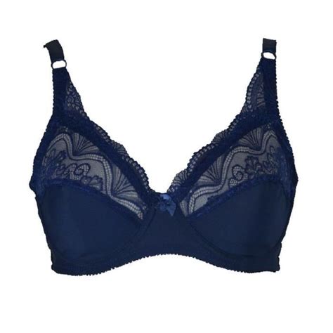 Soutien Gorge Dentelle Bleu Avec Armatures F Lingerie Femme Grande