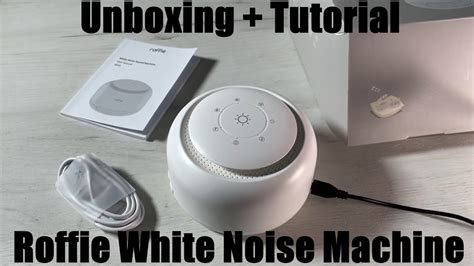 White Noise Machine Roffie Sound Machine With Night Light For Sleeping