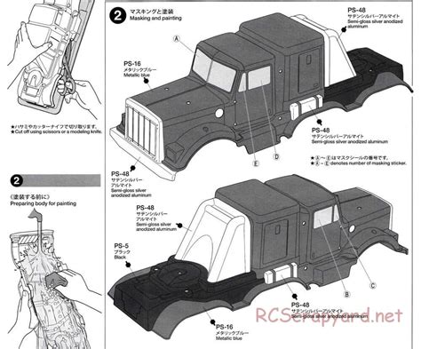 Tamiya 58646 Body Manual • Konghead 6x6 G6 01 • Rcscrapyard