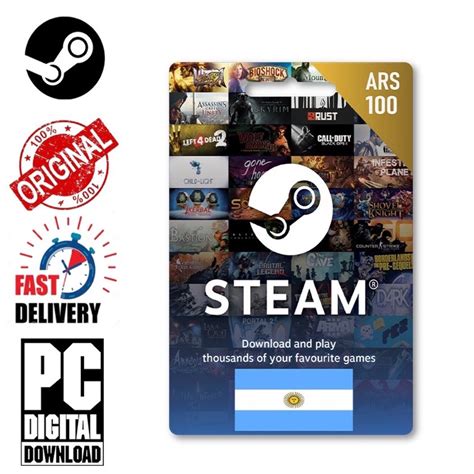 Ar Steam Argentina Wallet Gift Card Ars Digital Code Ars Ars