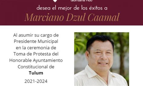 Toma De Protesta De Marciano Dzul En Tulum Quadratin Quintana Roo