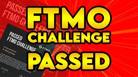 FTMO Challenge PASSED YouTube