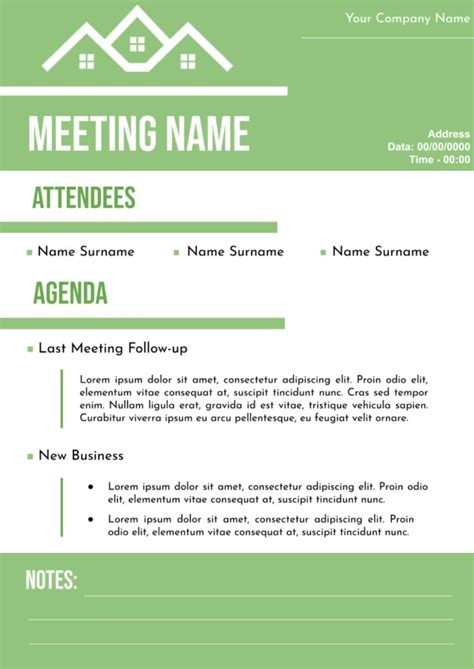 Free Meeting Agenda Template For Google Docs