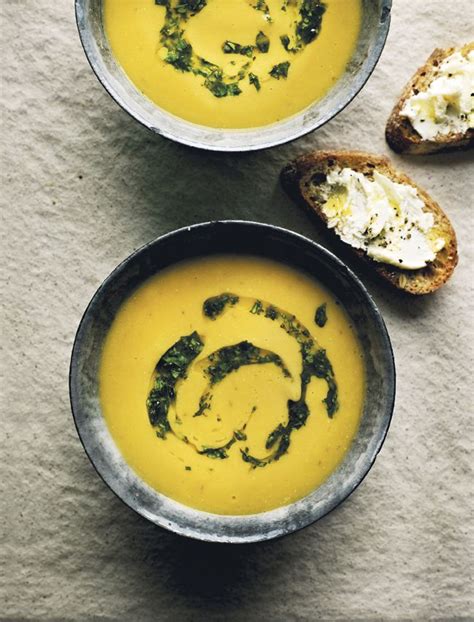 Roasted Butternut Squash Garlic And Red Lentil Soup From James Martin