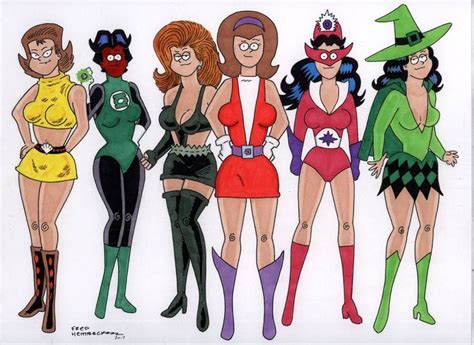 Fred Hembeck Dc Comics Artwork Comic Drawing Female Dc Characters