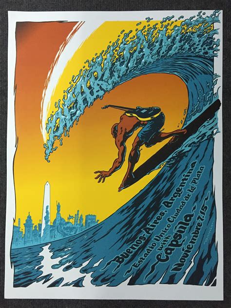 INSIDE THE ROCK POSTER FRAME BLOG: Damian Fulton Pearl Jam Buenos Aires ...