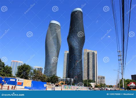 Absolute World Twin Towers Mississauga Ontarion Canada Editorial