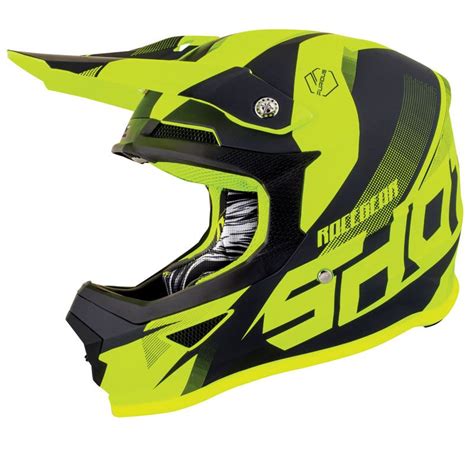 Casque Cross Shot Furious Kid Ultimate Neon Yellow Glossy Enfant