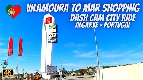 Vilamoura To Mar Shopping Loul Algarve Portugal Dash Cam City Car Ride