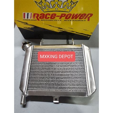 Race Power Big Radiator Assy Silver With Screen For Suzuki Raider