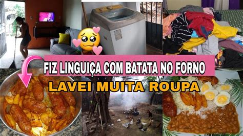 Dona De Casa Em A O Concertamos A Maquina Lavei Muita Roupa Fiz