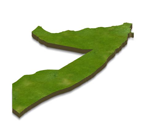 3d Map Illustration Of Somalia 12375193 Png