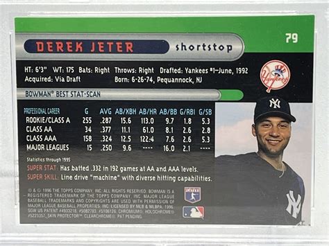 Bowman S Best Derek Jeter For Sale Online Ebay