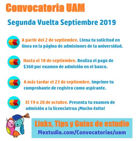 Convocatoria Uam Admisi N Fechas Examen