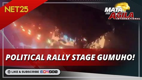 Patay Sa Pagguho Ng Political Rally Stage Sa Mexico Mata Ng Agila