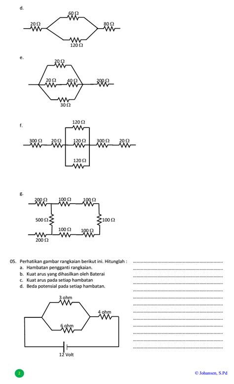 Contoh Soal Hambatan Listrik Kelas 9