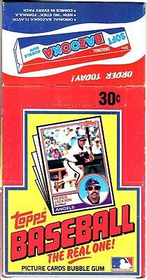 Topps Baseball Empty Wax Display Box Ebay