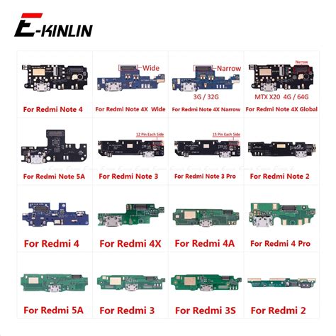 Micro Usb Charging Charger Dock Port Flex Cable For Xiaomi Redmi 2 2a 4