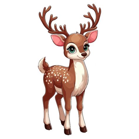 Premium Vector Cute Deer Vector Cartoon Illustration