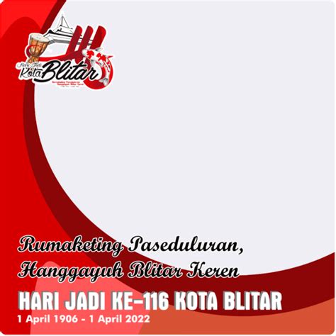 Ragam Twibbon Hut Kota Blitar Ke Tahun Waca Berita