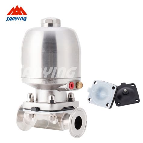 Hygienic Sanitary Pneumatic Diaphragm Control Valve With Epdm Ptfe