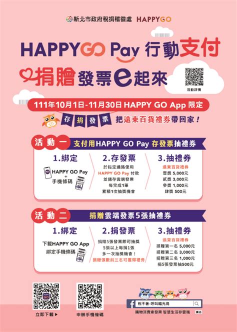 新北市政府稅捐稽徵處與happy Go合作舉辦「happy Go Pay行動支付 捐贈發票e起來」活動 好視新聞網