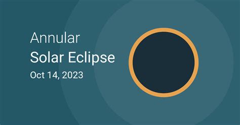 Annular Solar Eclipse On October 14 2023 Great North American Eclipse