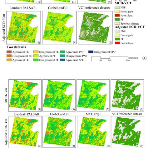 Change in forest cover estimated by the morphological change detection... | Download Scientific ...