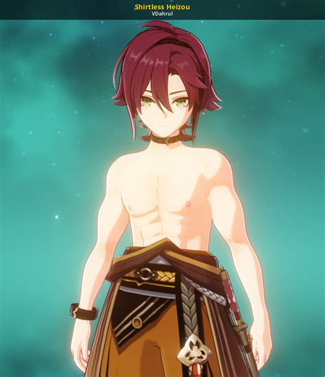 Shirtless Heizou [genshin Impact] [mods]